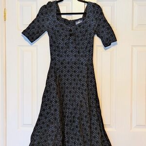 Collectif Navy Velvet Dress
